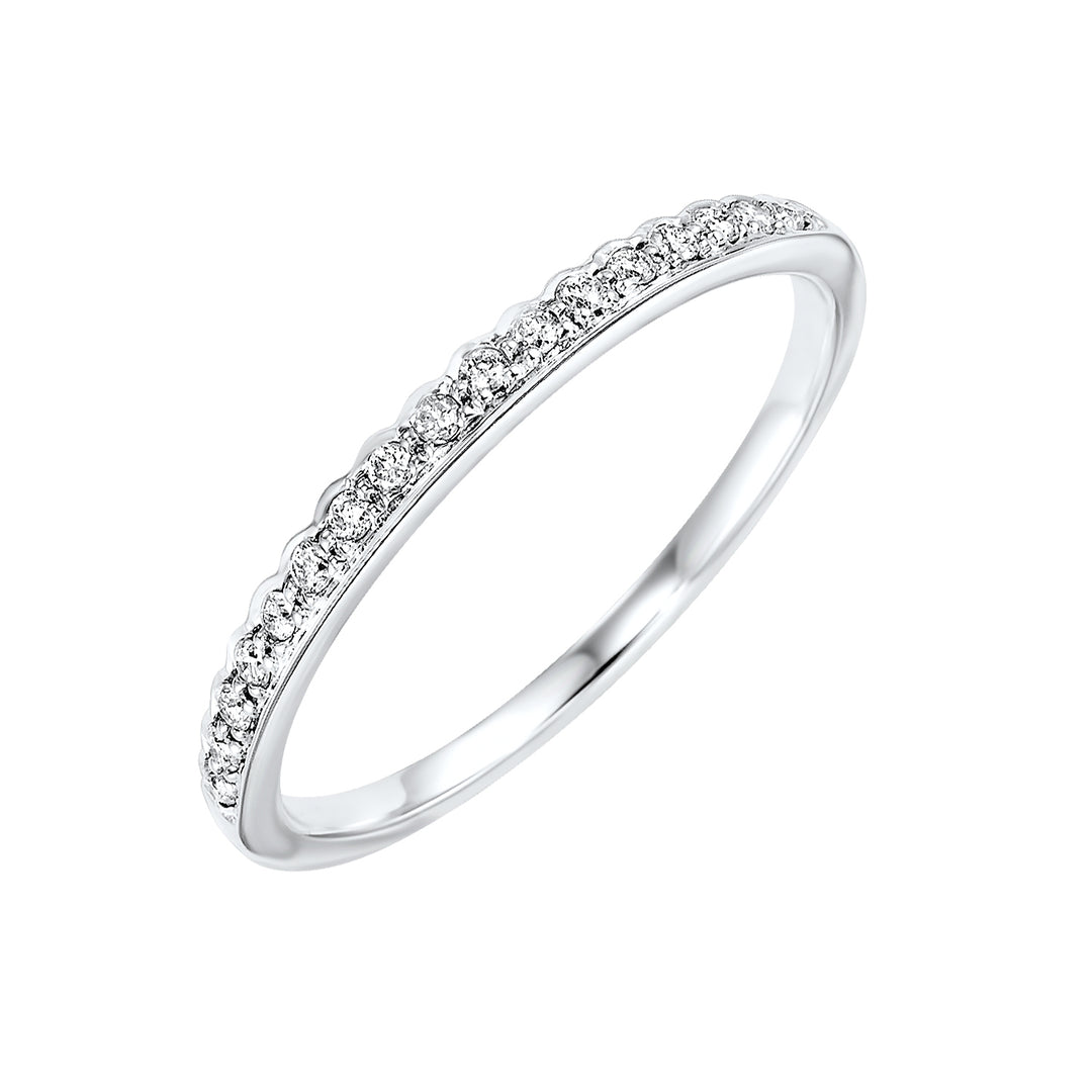 10Kt White Gold Diamond 1/8Ctw Ring