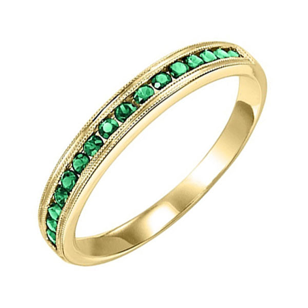 14Kt Yellow Gold & Emerald 1/3Ctw Ring