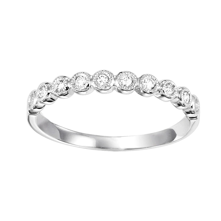 14Kt White Gold Diamond 1/10Ctw Ring