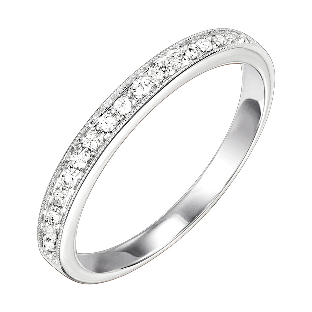 Platinum White Diamond 1/8Ctw Ring
