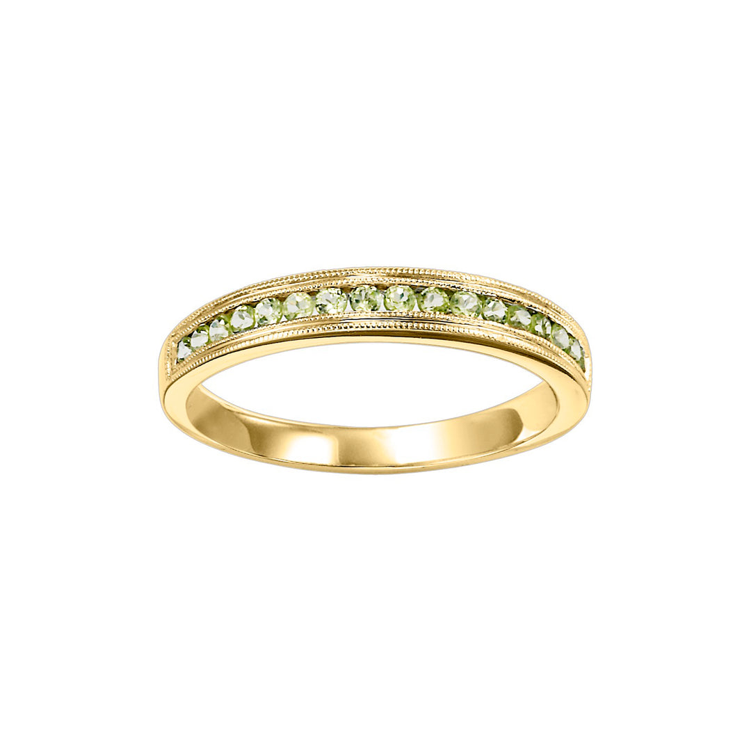 10Kt Yellow Gold Peridot 1/3Ctw Ring