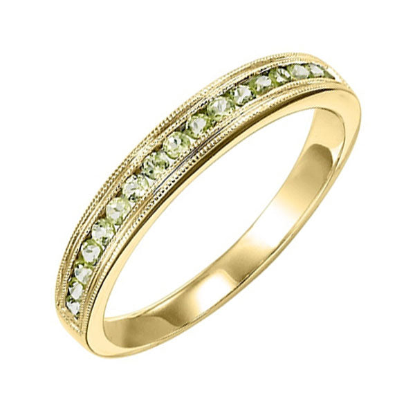 10Kt Yellow Gold Peridot 1/3Ctw Ring