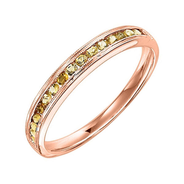 10Kt Rose Gold Citrine 1/3Ctw Ring