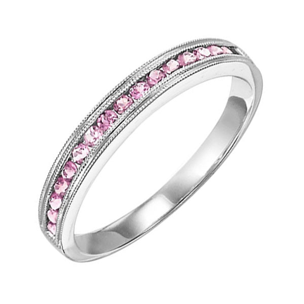 14Kt White Gold Pink Tourmaline 1/4Ctw Ring