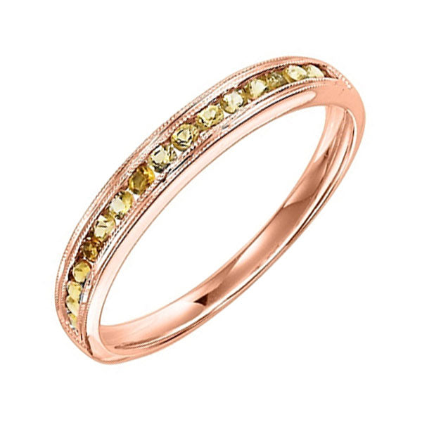 14Kt Rose Gold & Citrine 1/3Ctw Ring