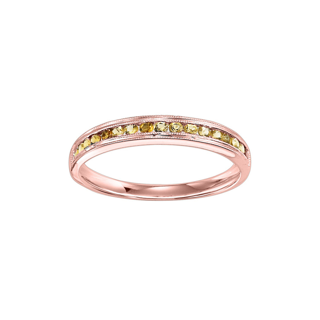 14Kt Rose Gold & Citrine 1/3Ctw Ring