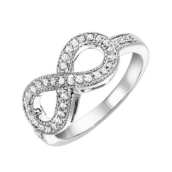 14Kt White Gold Diamond 1/4Ctw Ring