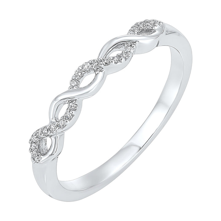 10Kt White Gold Diamond 1/20Ctw Ring