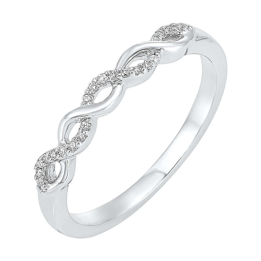 10Kt White Gold Diamond 1/20Ctw Ring
