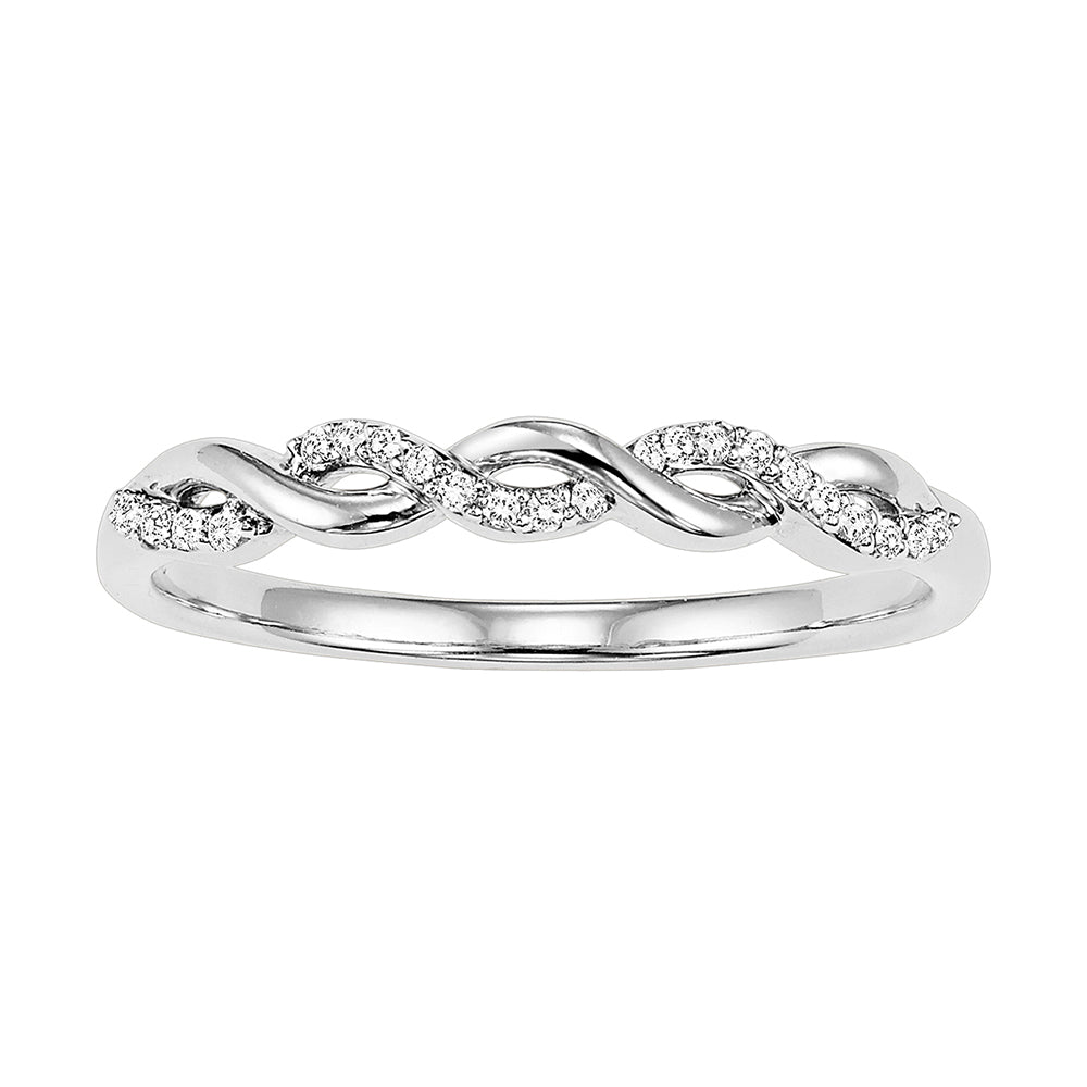 10Kt White Gold Diamond 1/20Ctw Ring