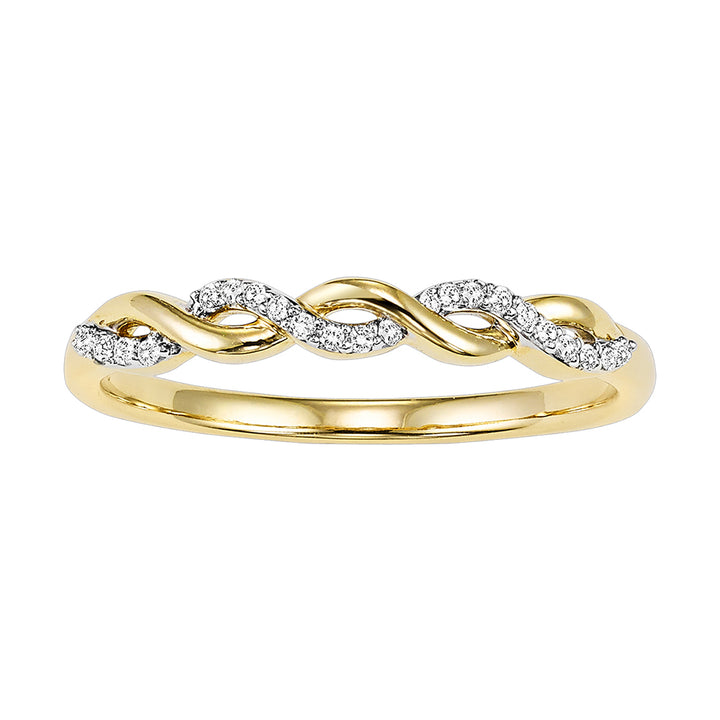 10Kt Yellow Gold Diamond 1/20Ctw Ring