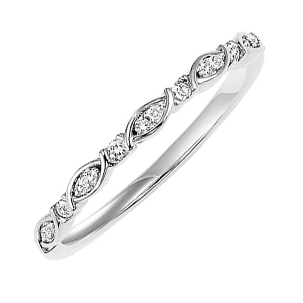10Kt White Gold Diamond 1/12Ctw Ring