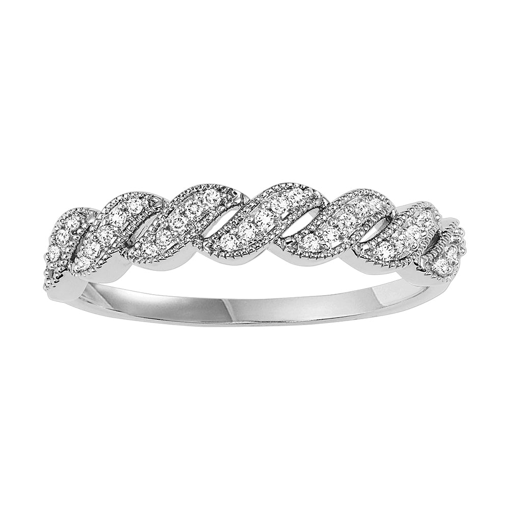 10Kt White Gold Diamond 1/10Ctw Ring