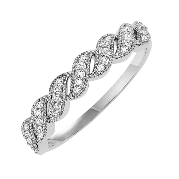 14Kt White Gold Diamond 1/10Ctw Ring