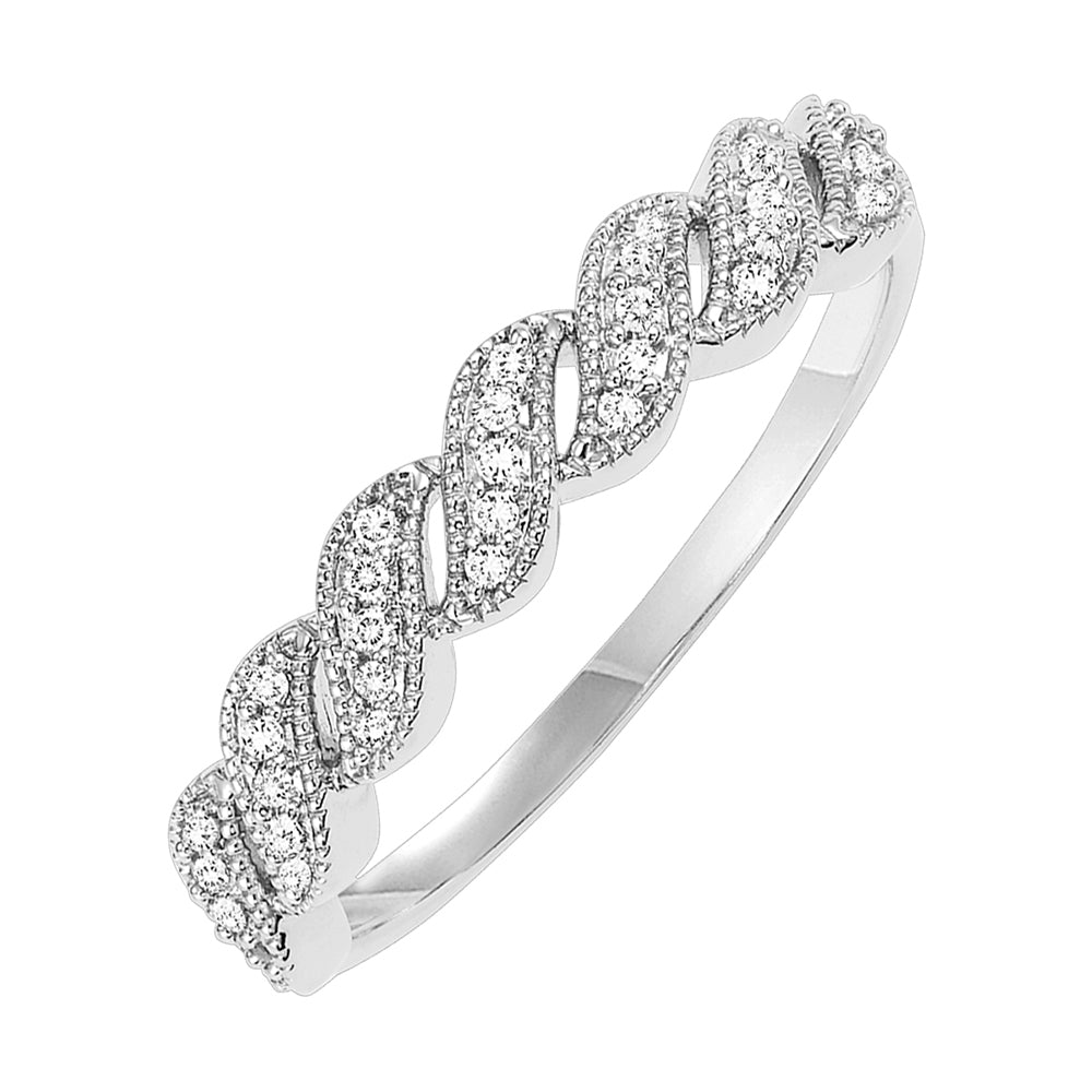 14Kt White Gold Diamond 1/10Ctw Ring