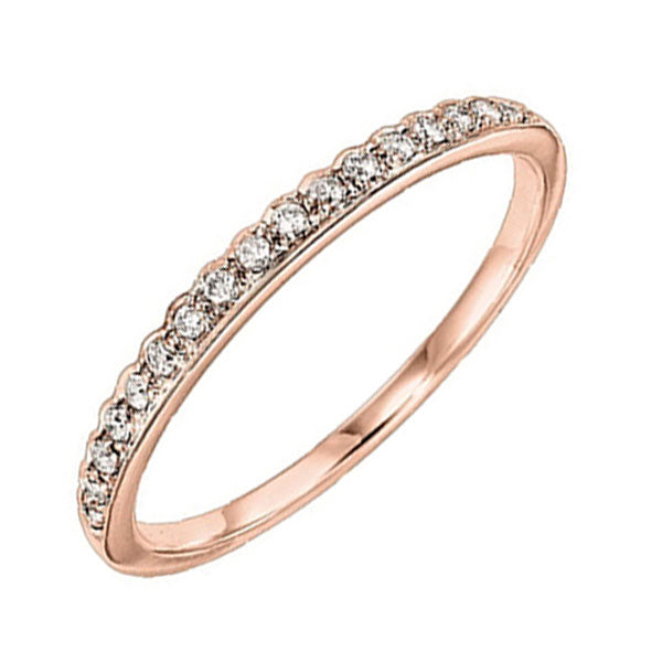 14Kt Rose Gold Diamond 1/10Ctw Ring