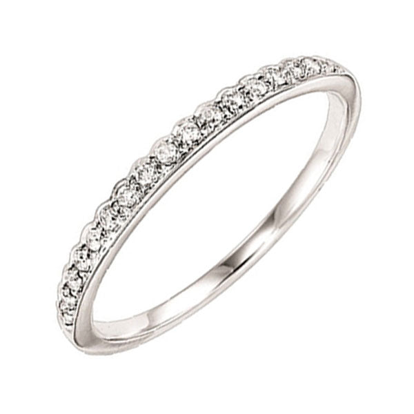 Platinum White Diamond 1/10Ctw Ring