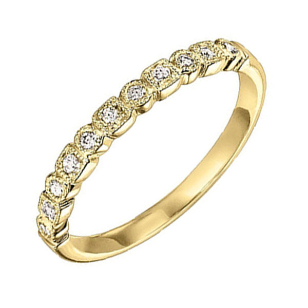 14Kt Yellow Gold Diamond 1/8Ctw Ring