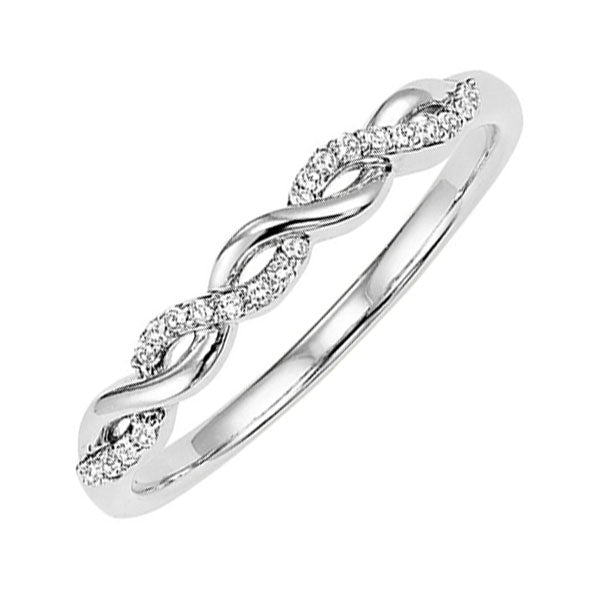 14Kt White Gold Diamond 1/20Ctw Ring