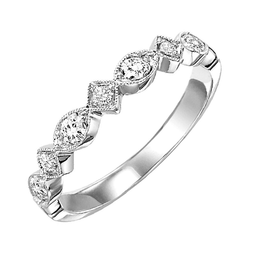 10Kt White Gold Diamond 1/5Ctw Ring