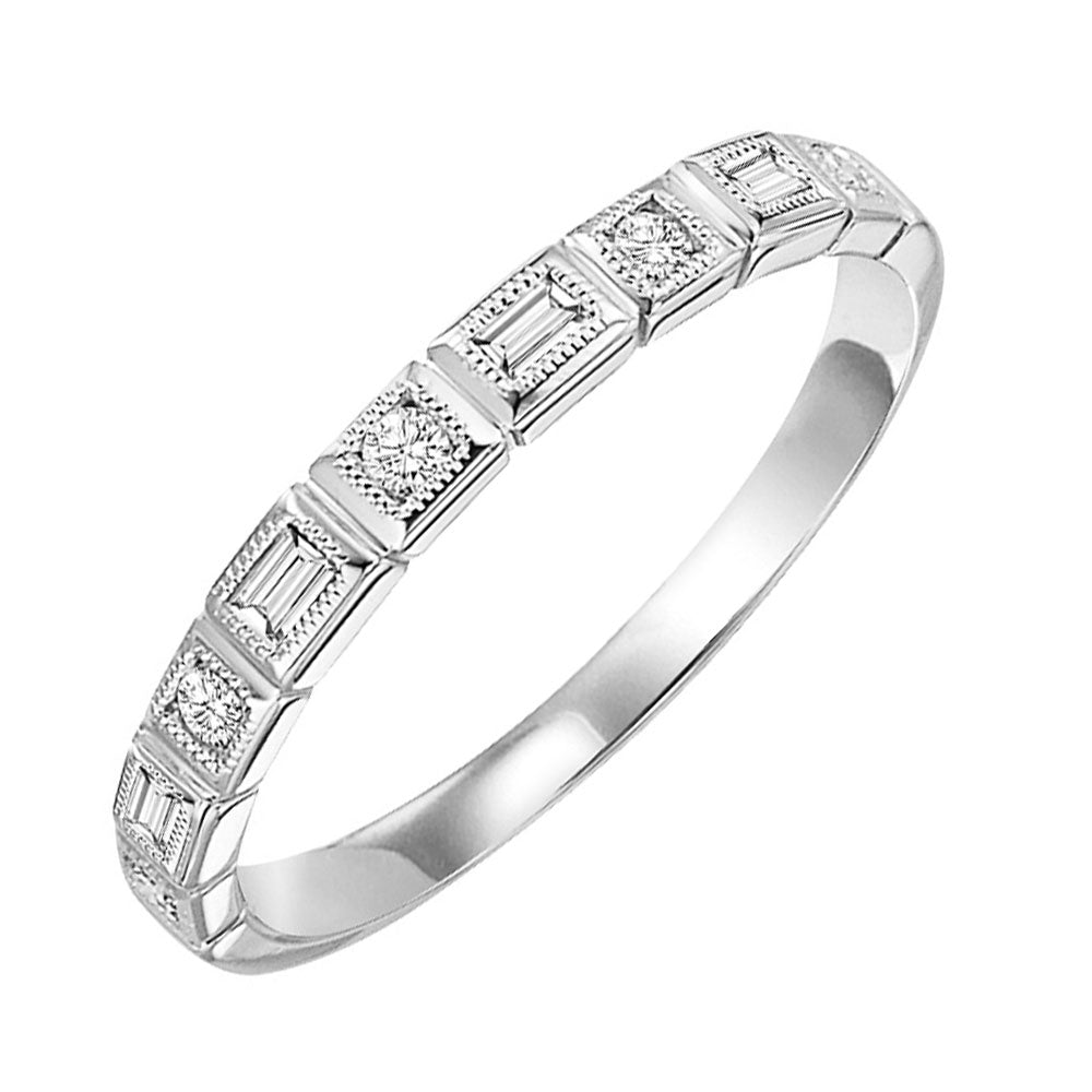 14Kt White Gold Diamond 1/7Ctw Ring