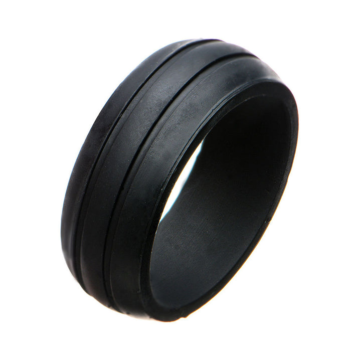 Mens Silicone Safety Bands for Active Lifestyles in Black