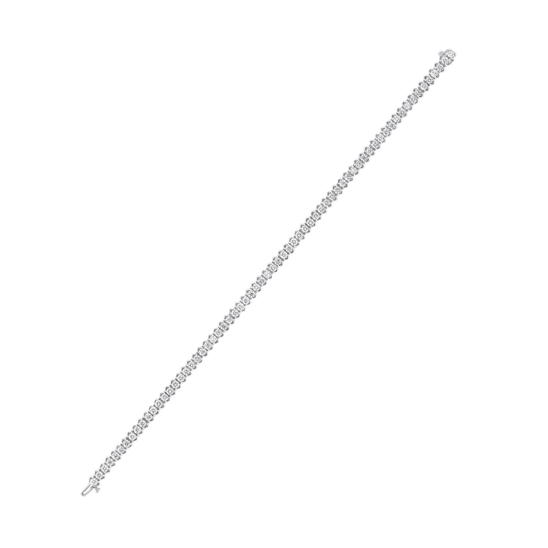14Kt White Gold Diamond 2Ctw Bracelet
