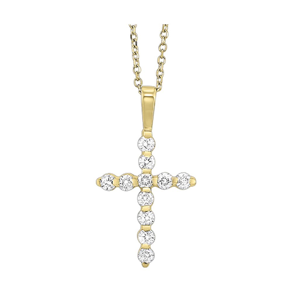 14Kt Yellow Gold Diamond 1/10Ctw Pendant