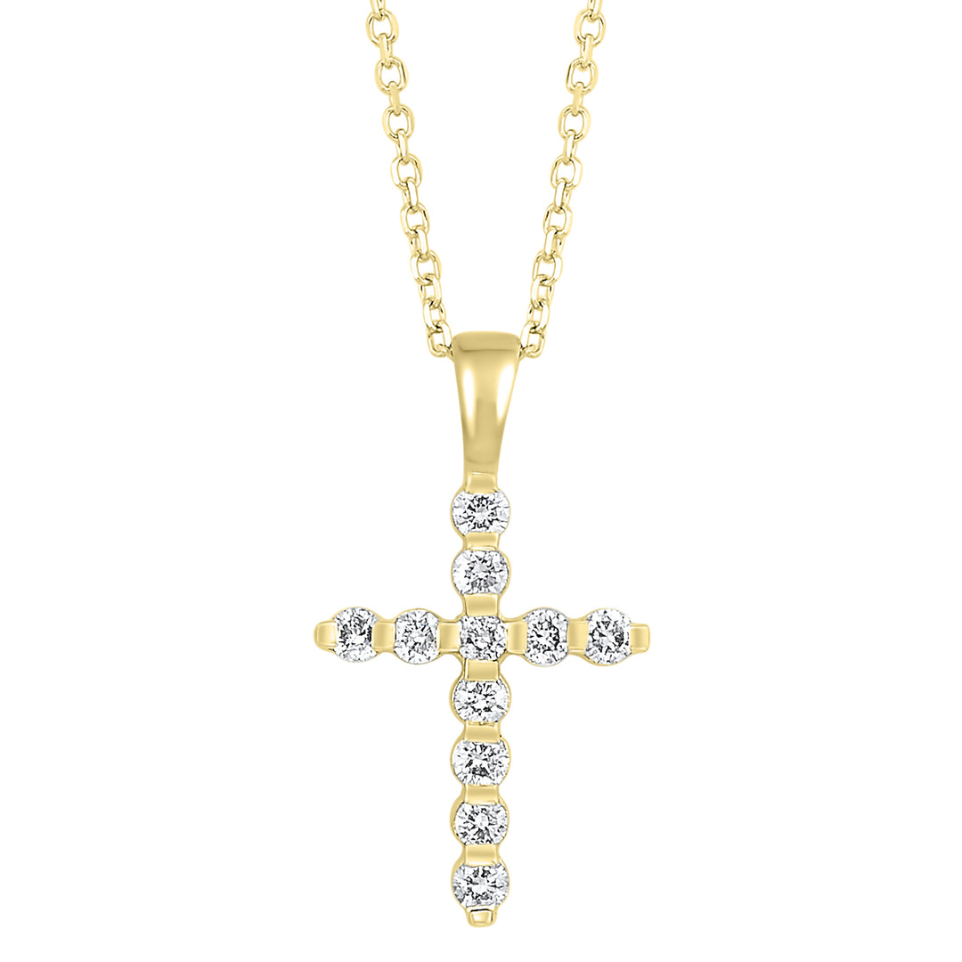 14Kt Yellow Gold Diamond 1/5Ctw Pendant