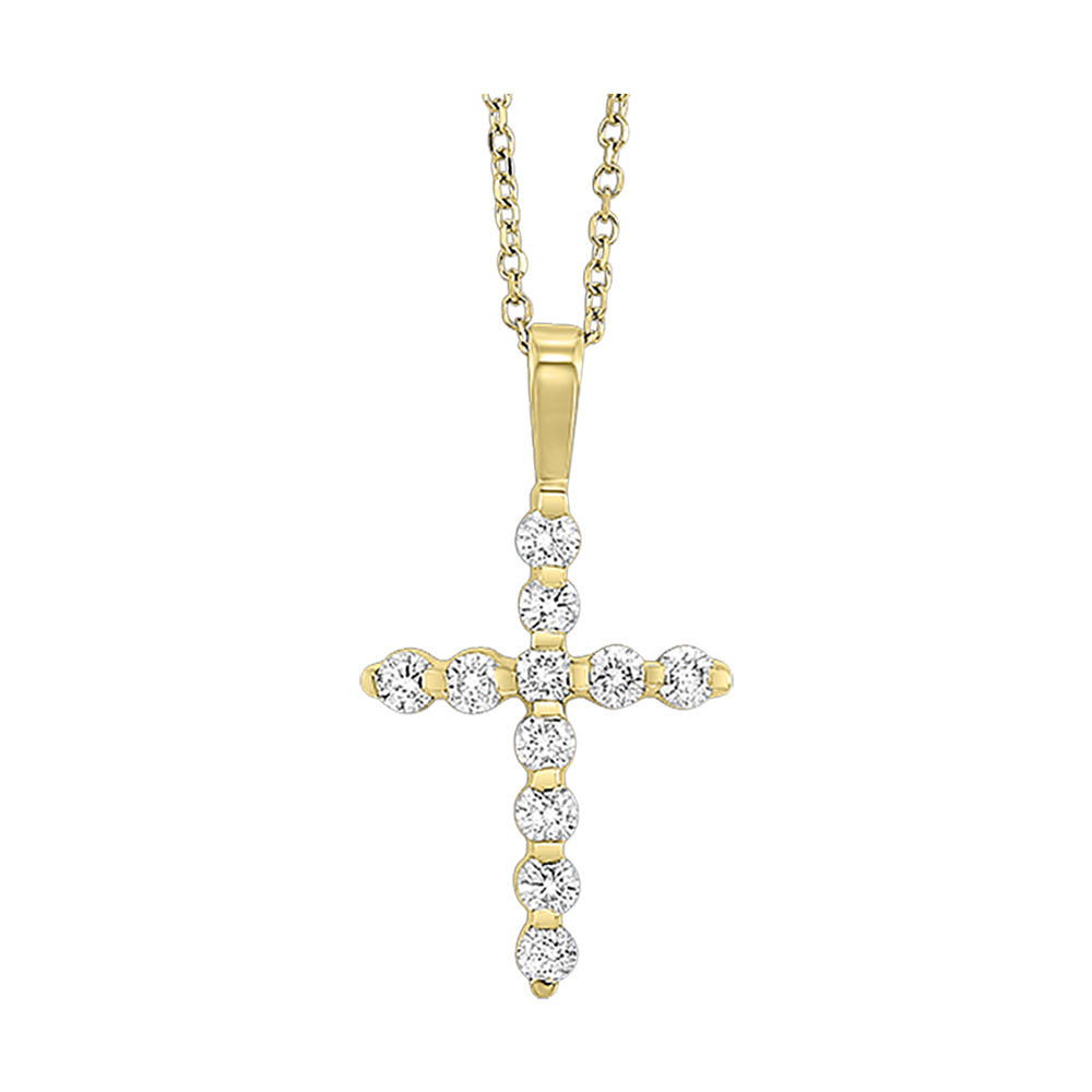 14Kt Yellow Gold Diamond 1/2Ctw Pendant