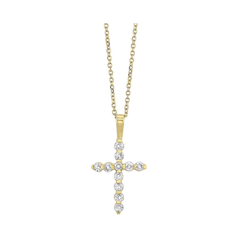 14Kt Yellow Gold Diamond 1Ctw Pendant