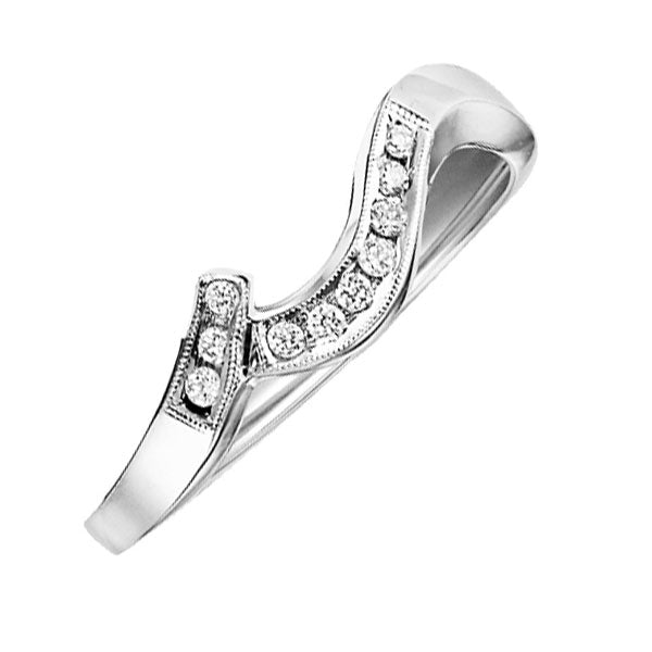 14Kt White Gold Diamond 1/12Ctw Ring