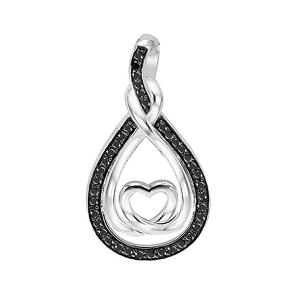 Silver Diamond 1/5Ctw Pendant