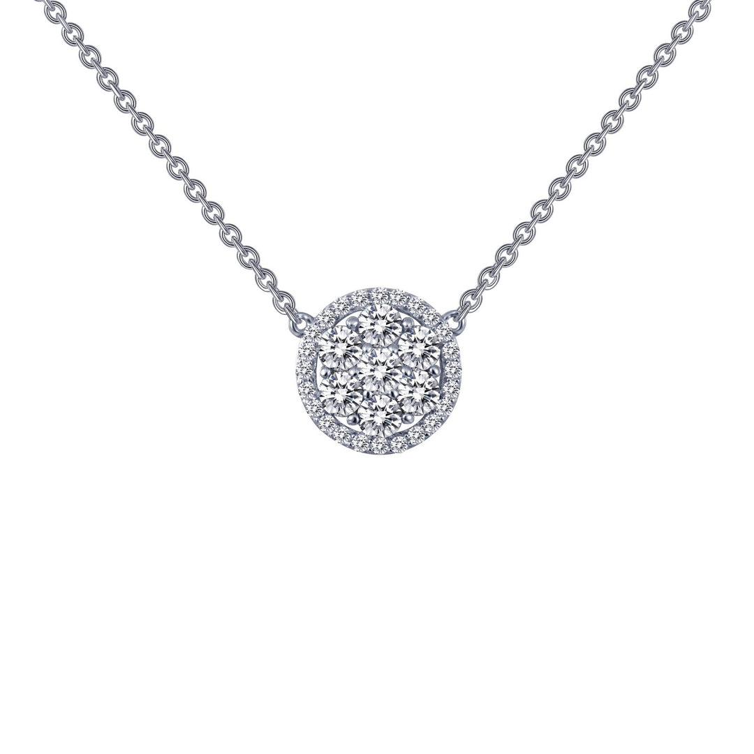 1.01 CTW Halo Necklace