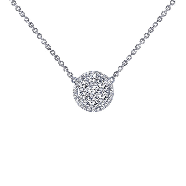 1.01 CTW Halo Necklace