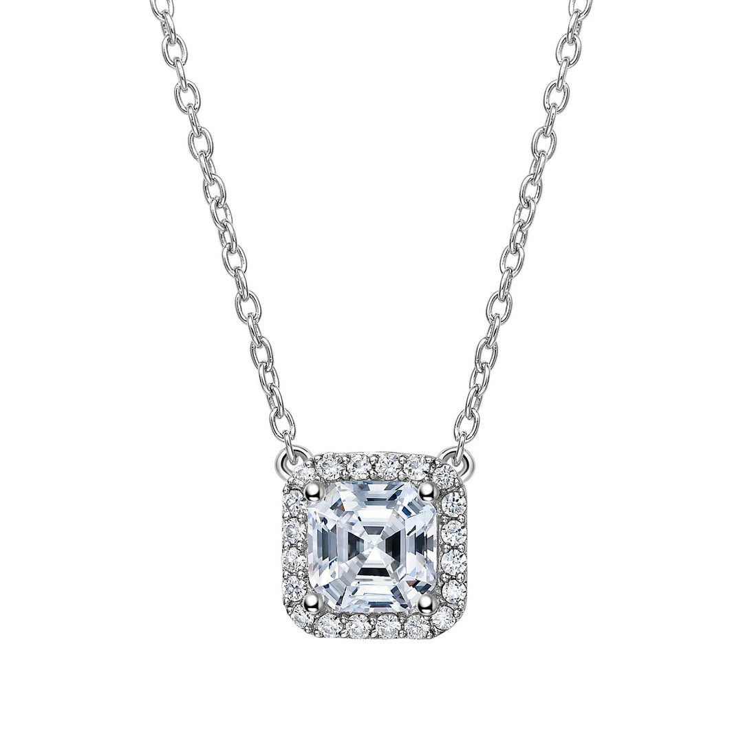 2.36 CTW Halo Necklace