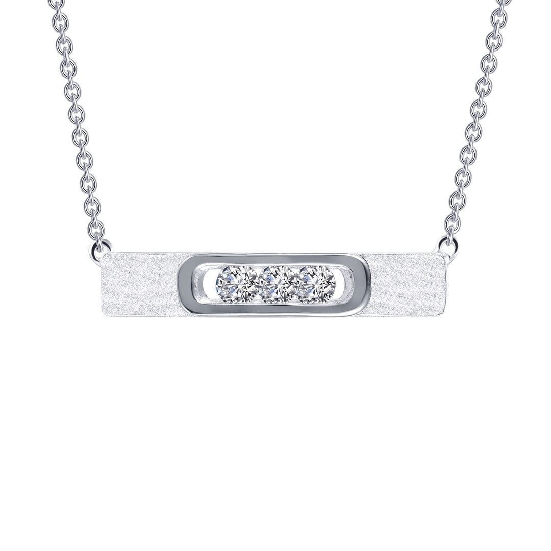0.33 CTW Sleek Bar Necklace