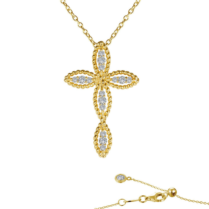0.3 CTW Cross Necklace