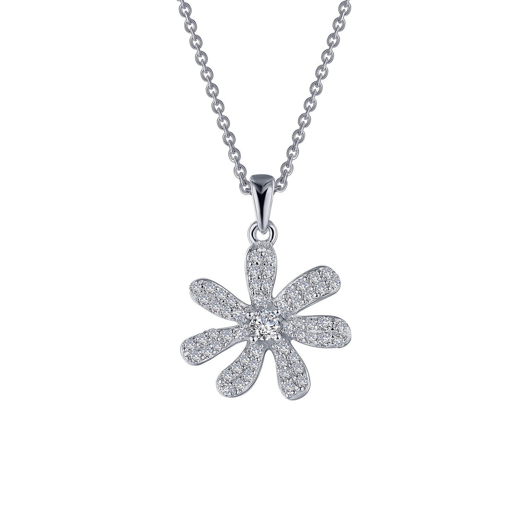 0.86 CTW Flower Necklace