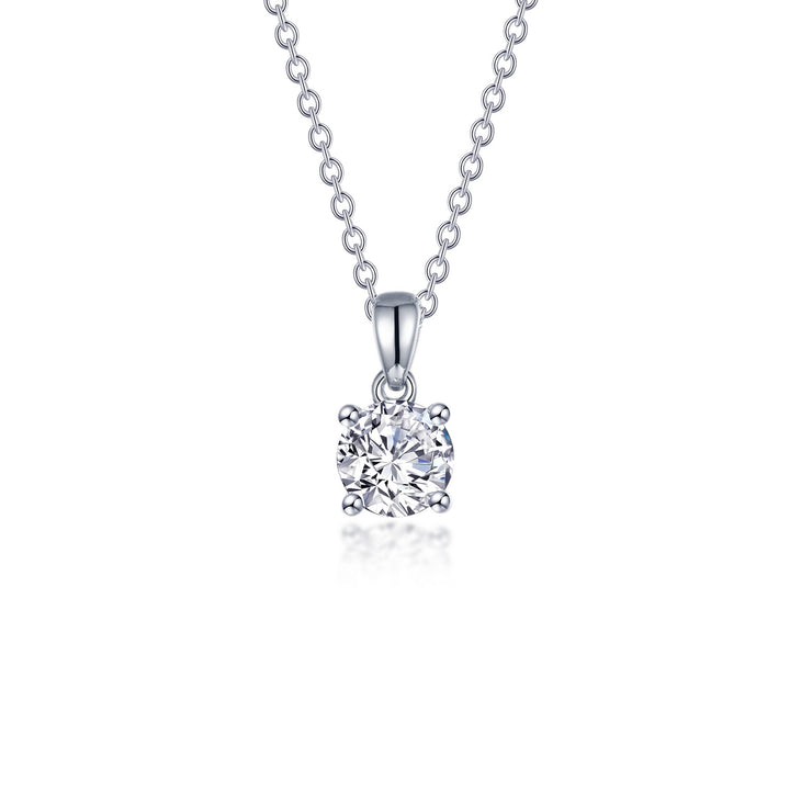 1.25 CTW 4-Prong Solitaire Necklace