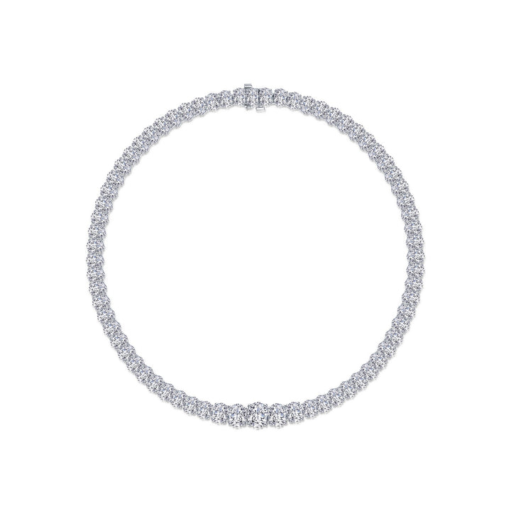 59 CTW Graduated Tennis Necklace