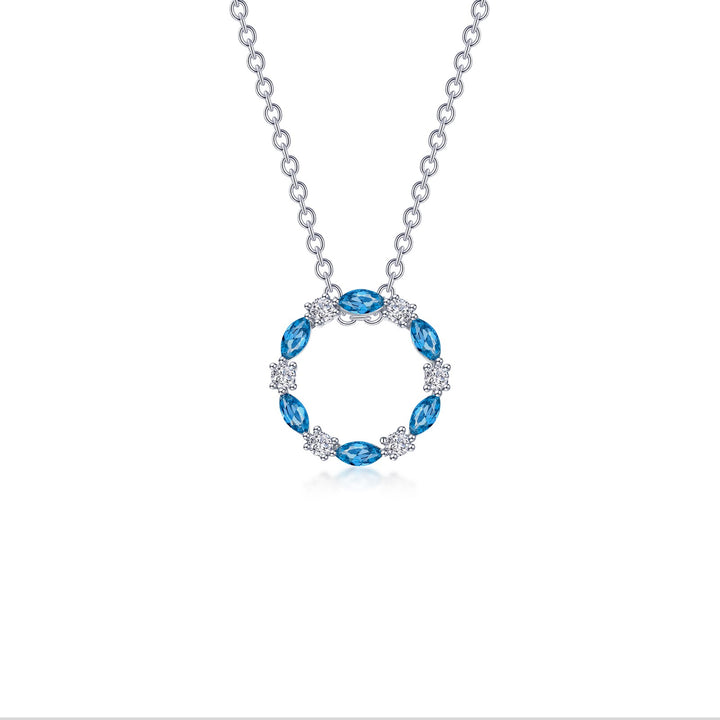 1.45 CTW Open Circle Necklace