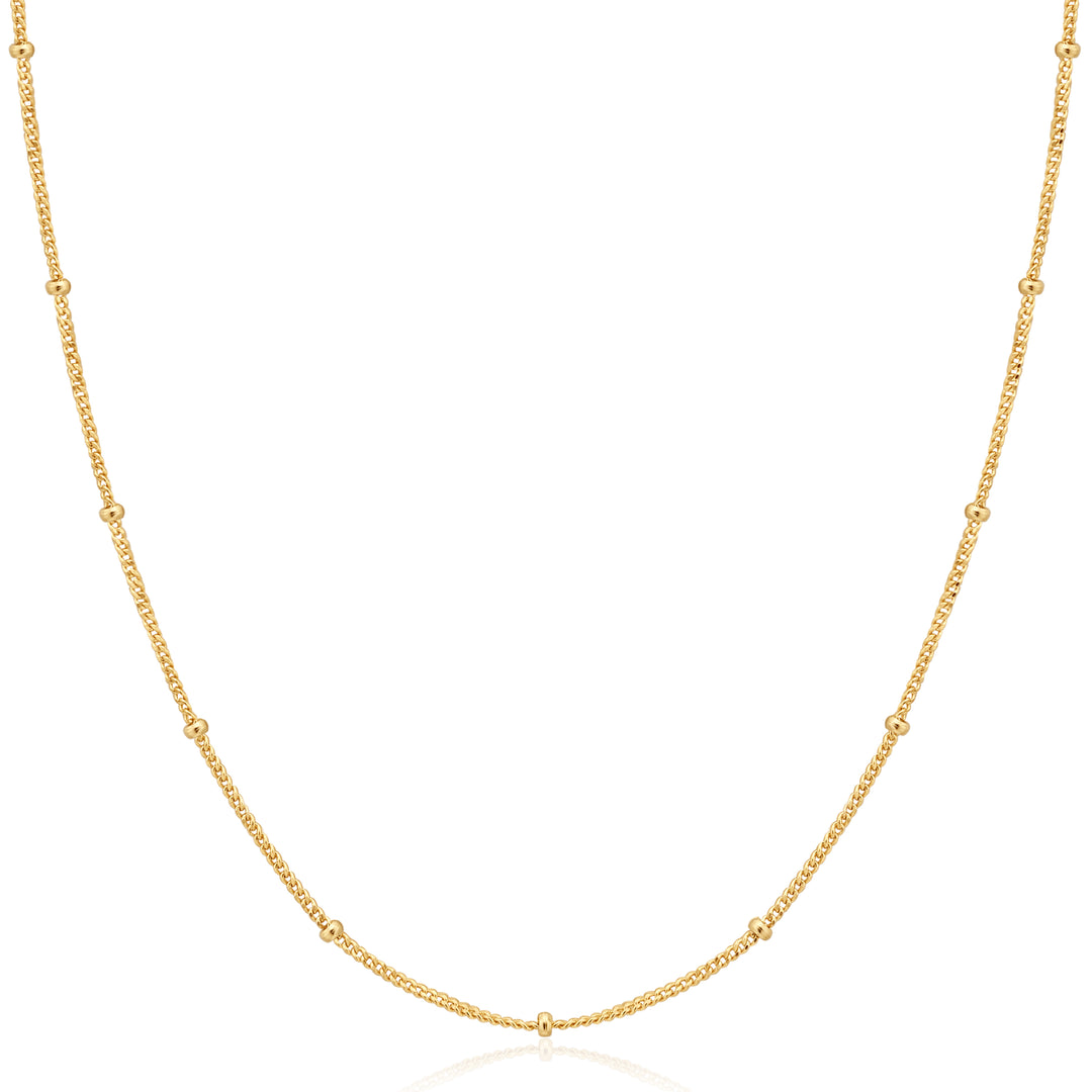 Gold Orb Chain Necklace