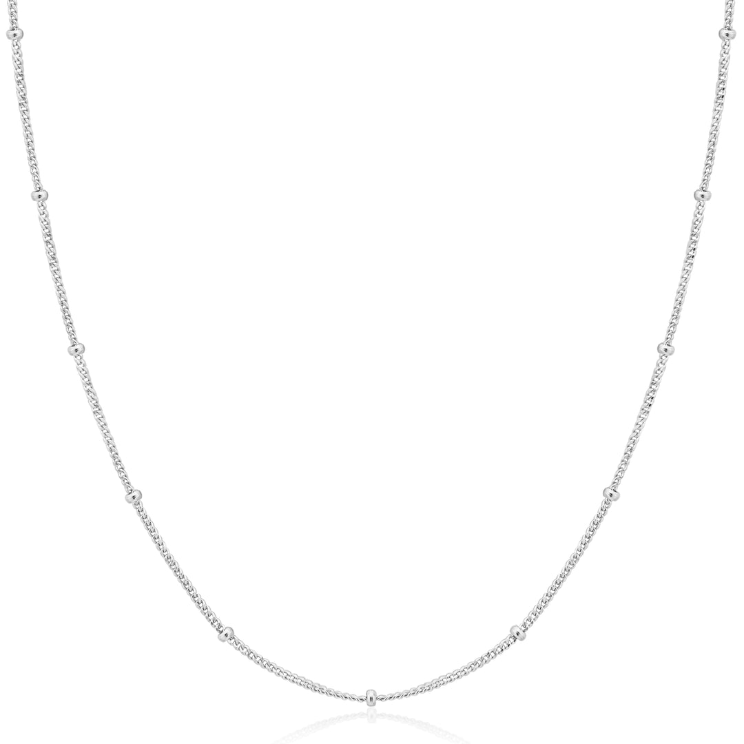 Silver Orb Chain Necklace