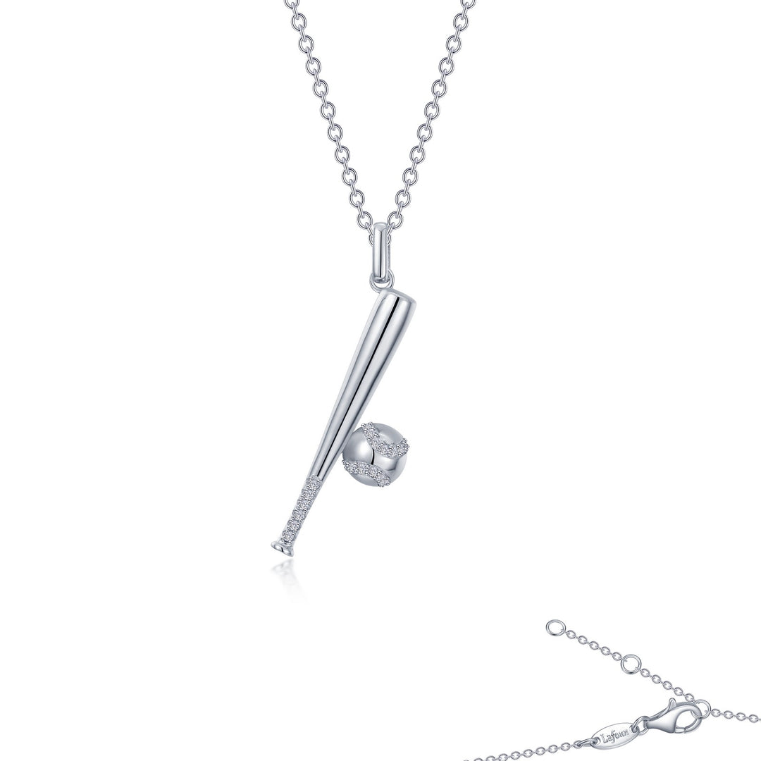 Baseball And Bat Necklace