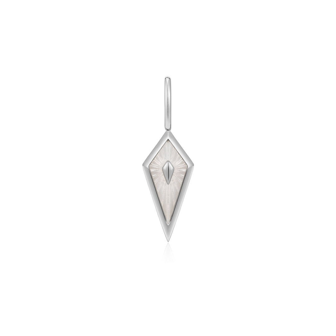 Silver Mother of Pearl Kite Charm