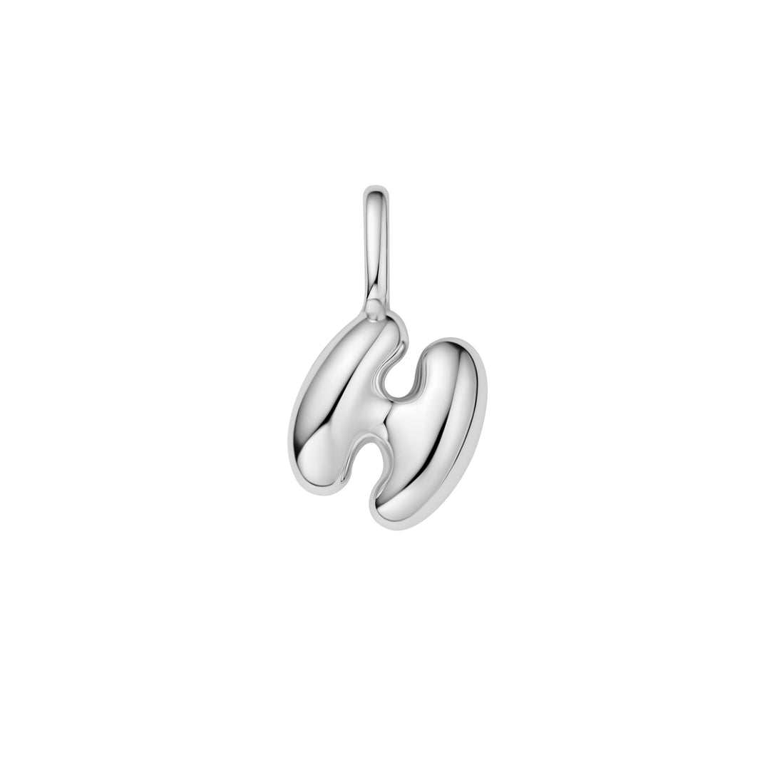 Silver H Letter Charm