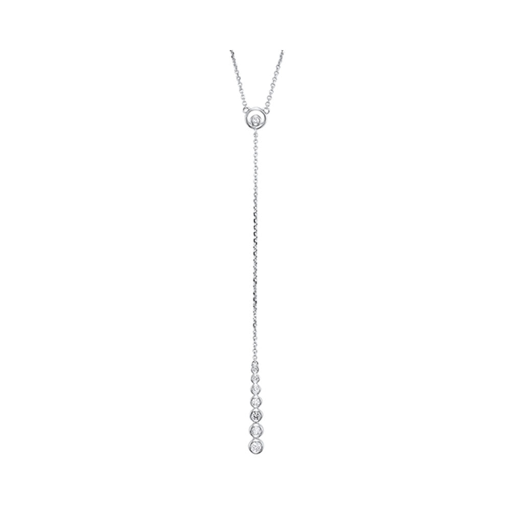 14Kt White Gold Diamond 1/3Ctw Necklace