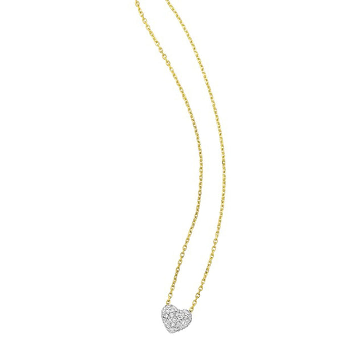 14Kt Yellow Gold Diamond 1/7Ctw Necklace