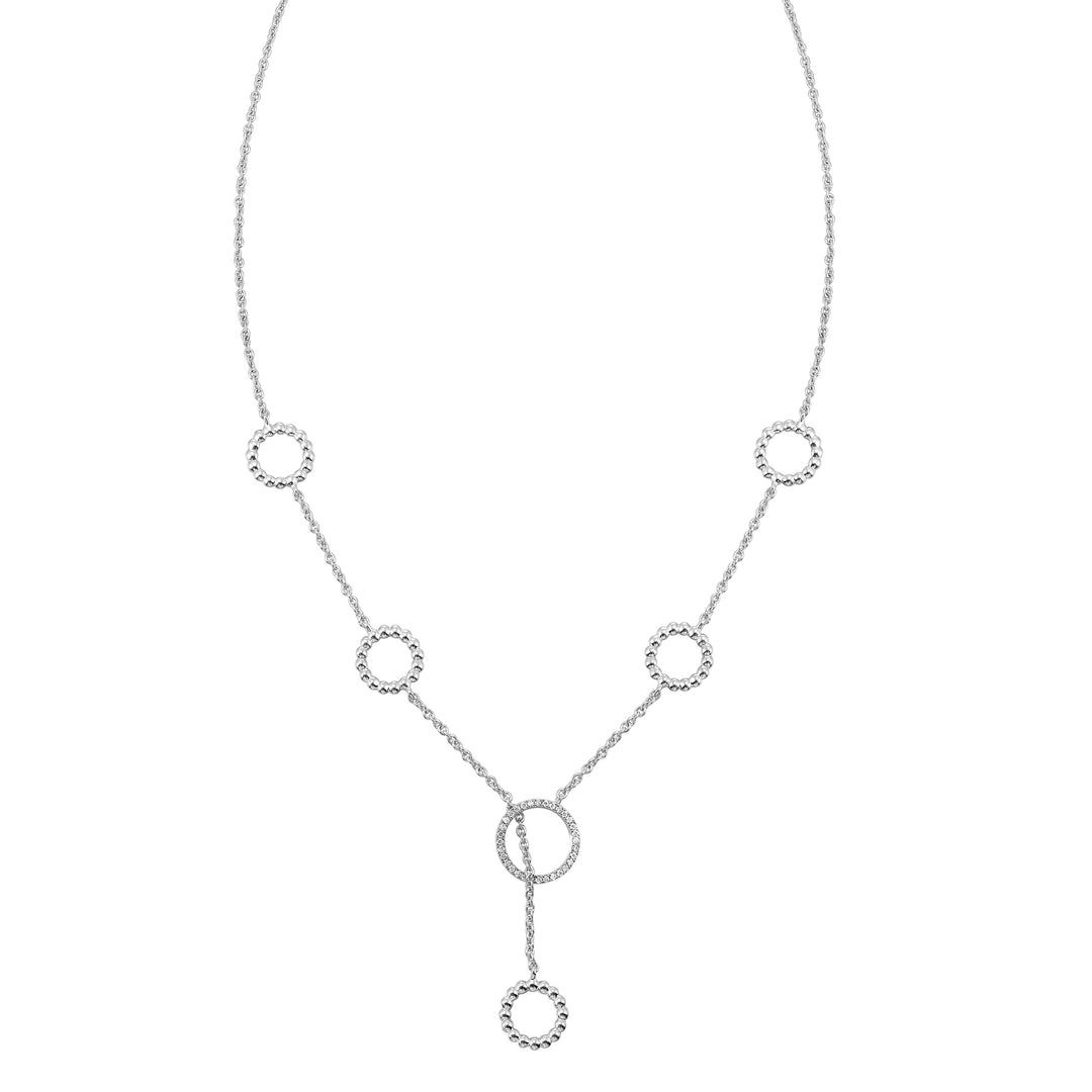Silver Diamond 1/6Ctw Necklace